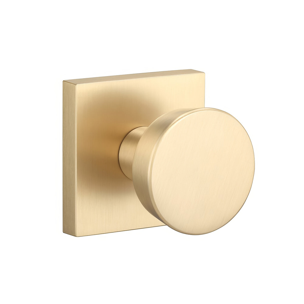 Sure-Loc ZT101-SQ SB satin brass passage door knob