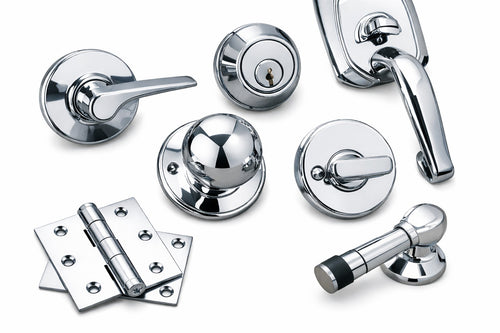 Chrome Door Hardware