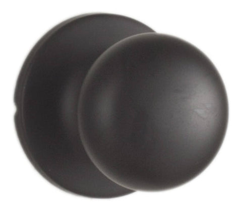 Weslock 00200S2S2FR20 matte black passage knob