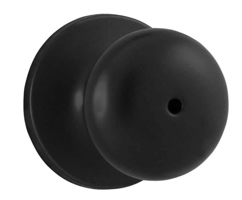 Weslock 00210S2S2FR20 matte black privacy knob