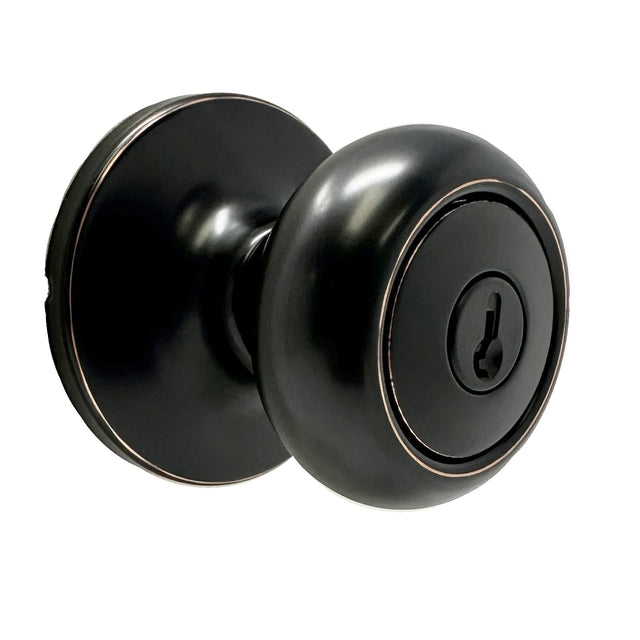 Weslock 00240S1S1FR23 oil rubbed bronze keyed entry door knob