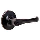 Weslock 00240V1V1FR23 Somerset keyed entry keyed entry door lever, front view