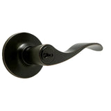 Weslock 00240X1X1FR23 oil rubbed bronze keyed entry door lever