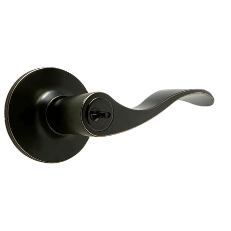 Weslock 00240X1X1FR23 New Haven keyed entry keyed entry door lever, front view