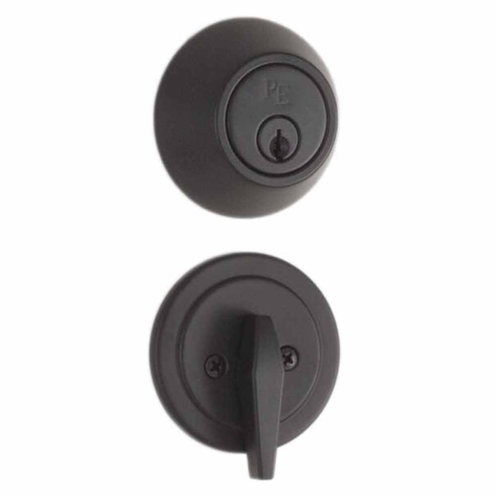 Weslock 00271-2-2FR22 matte black single cylinder