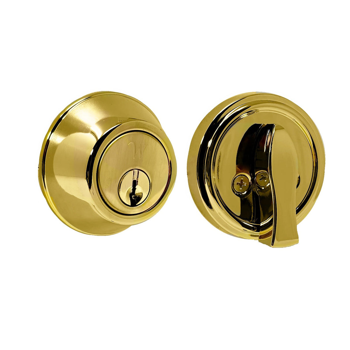 Weslock 00471-B-3SL23 polished brass single cylinder deadbolt