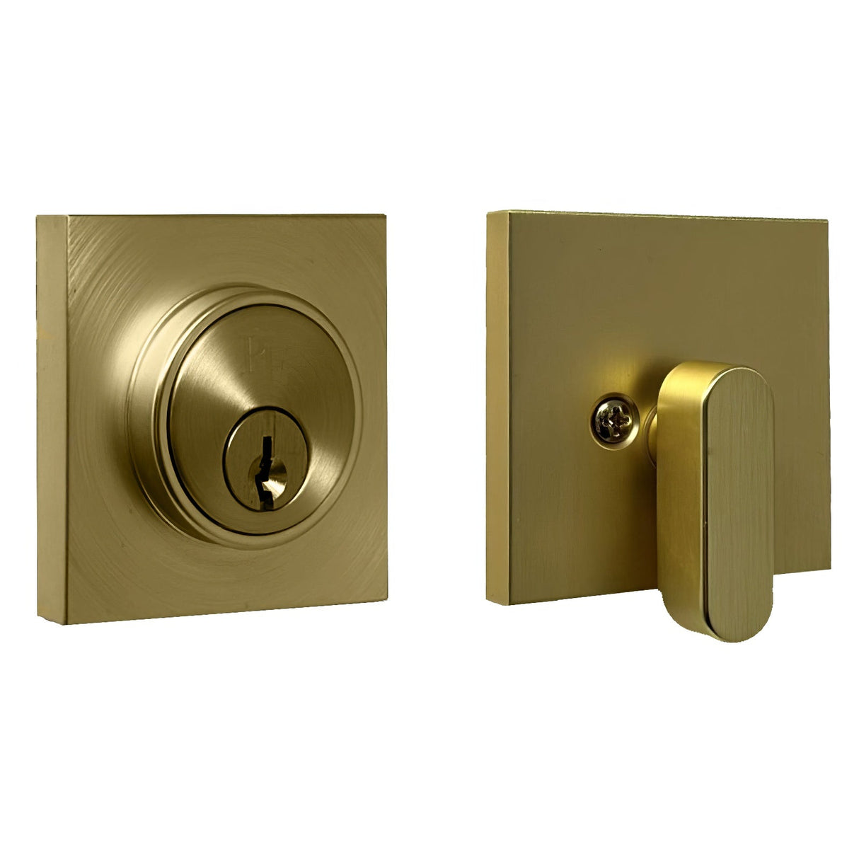 Weslock 00771-4-4FR22 satin brass single cylinder deadbolt