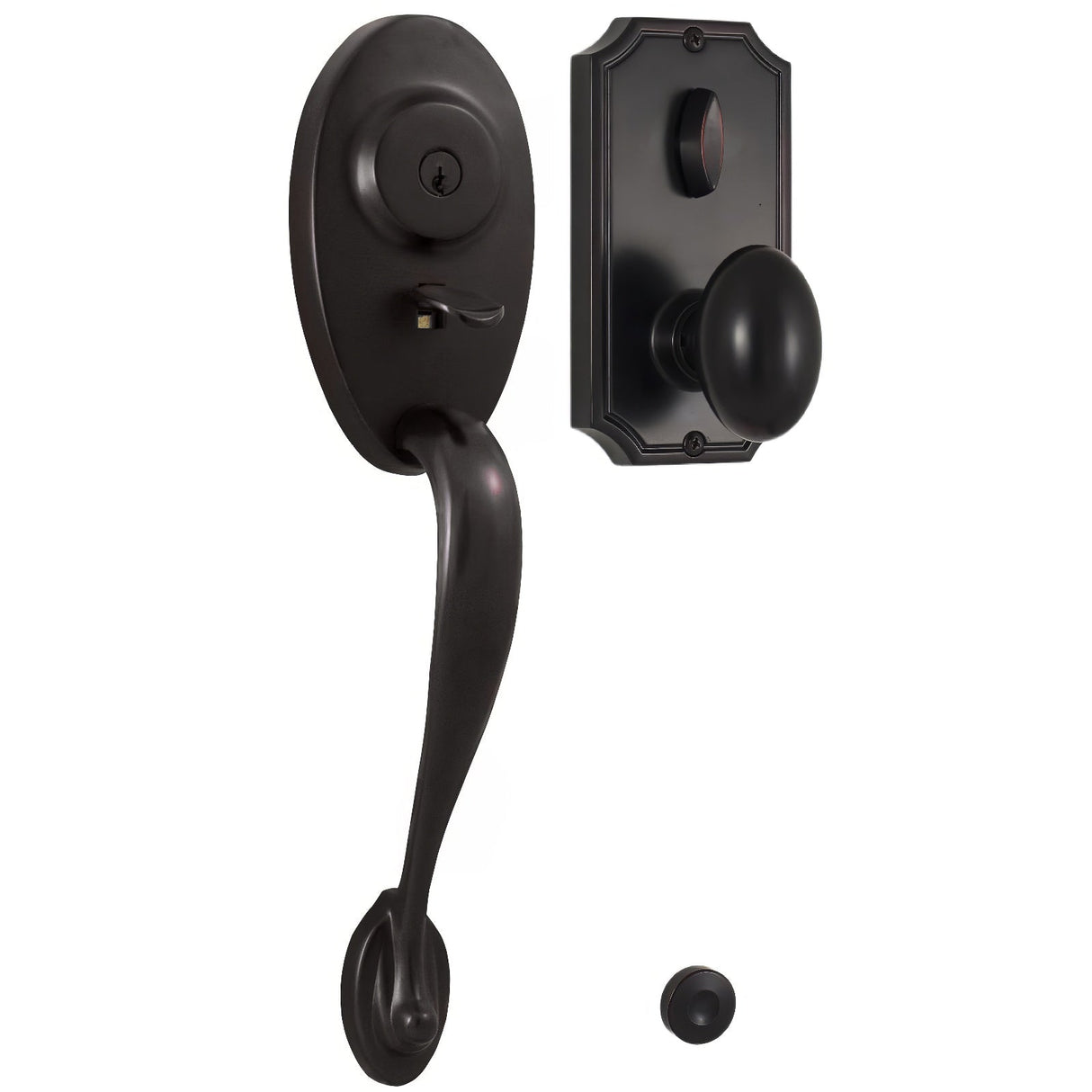 Weslock 01441-1J1SL2D oil rubbed bronze single cylinder handleset