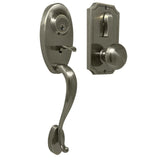 Weslock 01441-AIASL2D antique brass single cylinder handleset