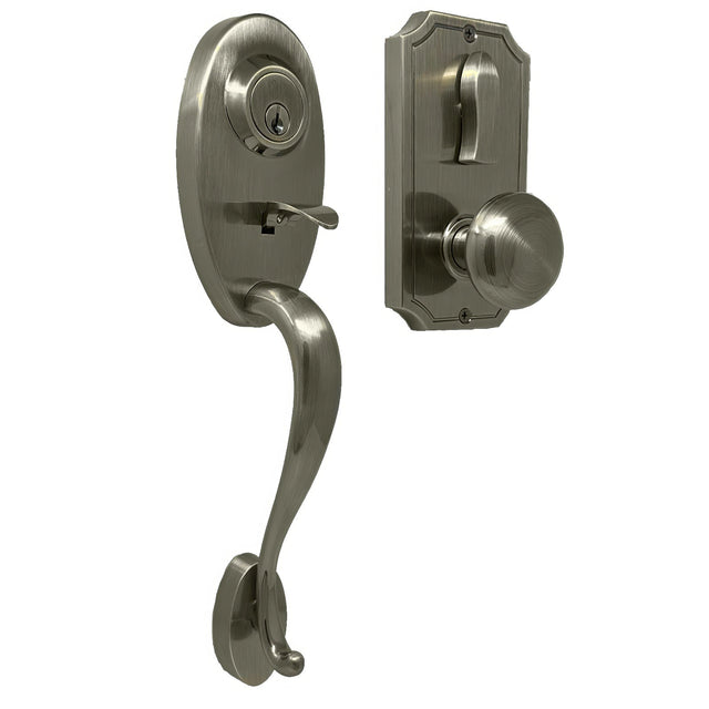 Weslock 01441-AIASL2D antique brass single cylinder handleset