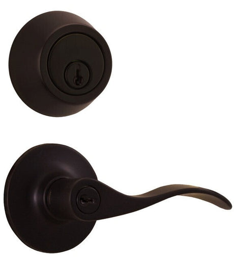 Weslock 02271X1X1FR22 oil rubbed bronze single cylinder deadbolt and keylock combo