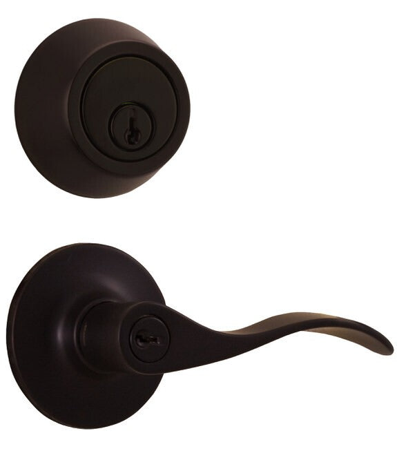 Weslock 02271X1X1FR22 New Haven single cylinder deadbolt and keylock combo, additional view