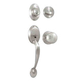 Weslock 02810-NSNFR2D satin nickel single cylinder handleset