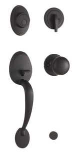 Weslock 02815-2S20020 matte black dummy handleset