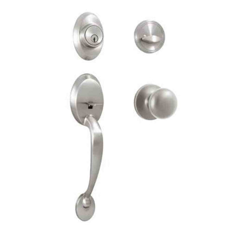 Weslock 02815-NSN0020 satin nickel dummy handleset