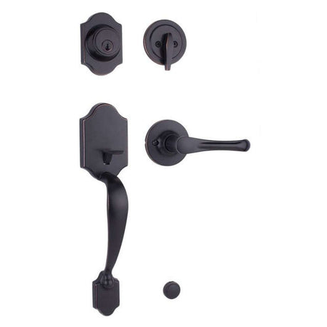Weslock 02820-1V1FR2D oil rubbed bronze single cylinder handleset