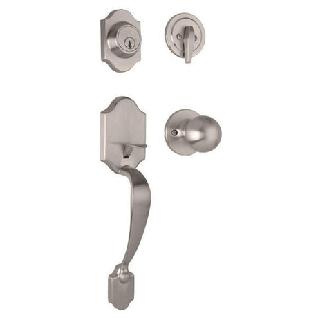 Weslock 02820-NGNFR2D satin nickel single cylinder handleset