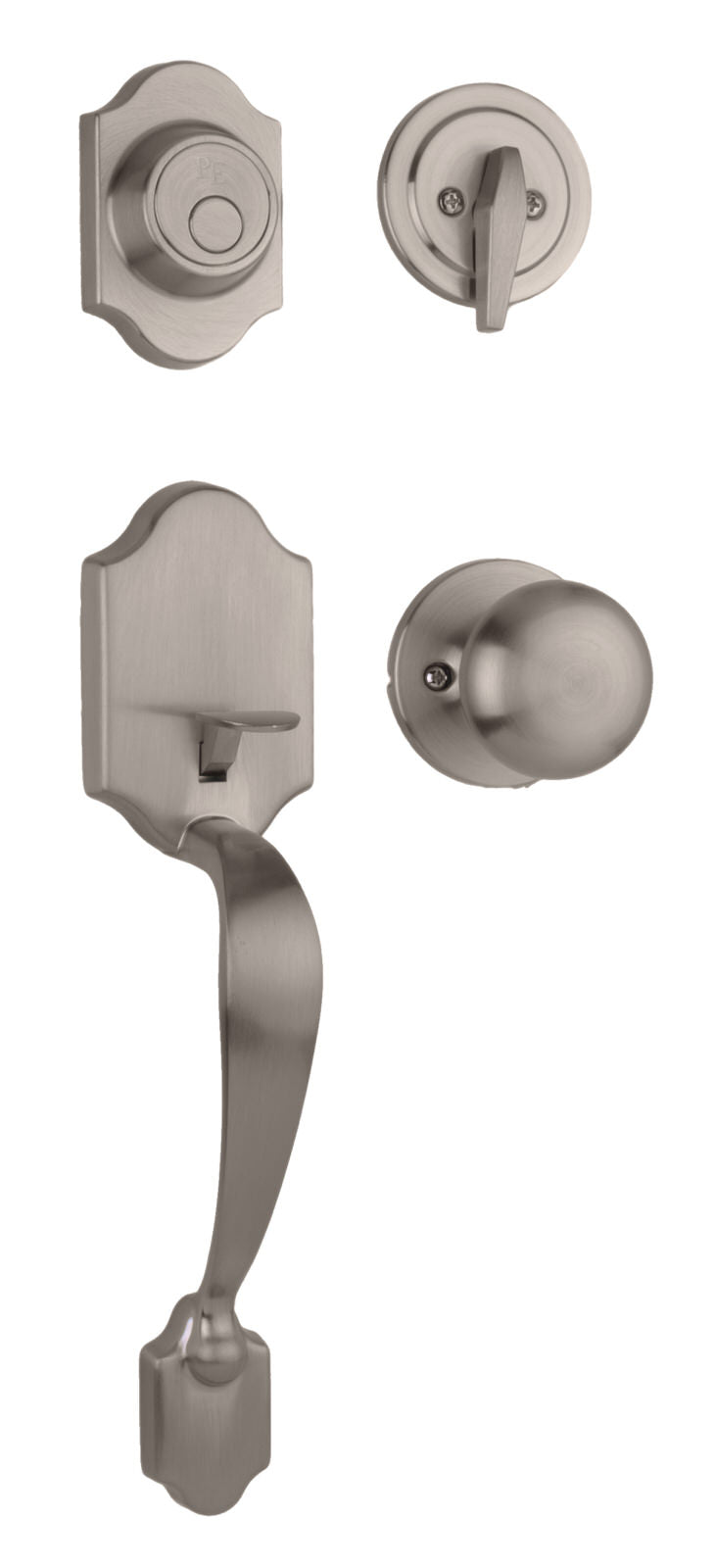 Weslock 02825-NSN0020 satin nickel dummy handleset