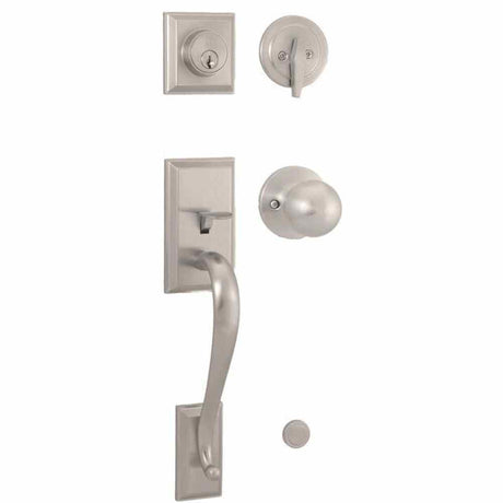 Weslock 02830-NGNFR2D satin nickel single cylinder handleset