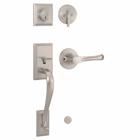 Weslock 02830-NVNFR2D satin nickel single cylinder handleset