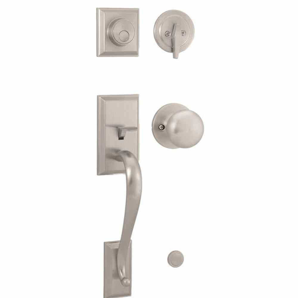 Weslock 02835-NSN0020 satin nickel dummy handleset