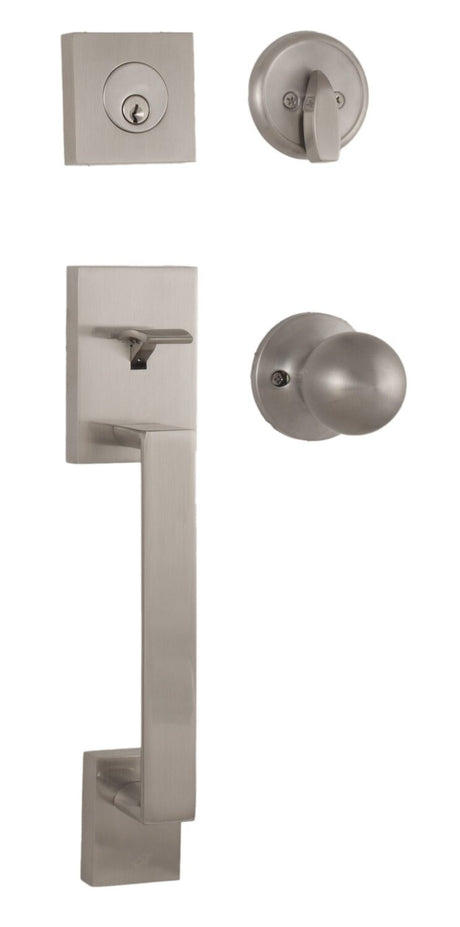 Weslock 02840-NGNFR2D satin nickel single cylinder handleset