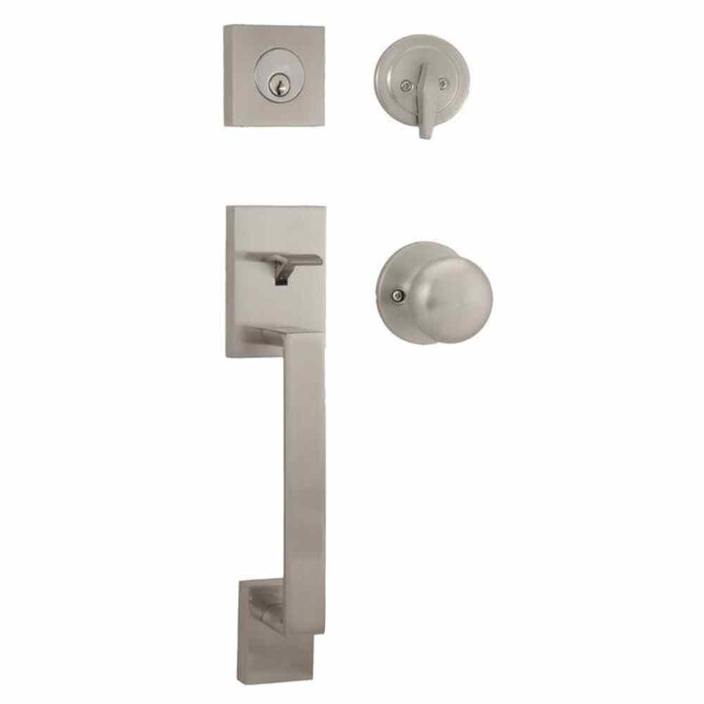 Weslock 02840-NSNFR2D satin nickel single cylinder handleset