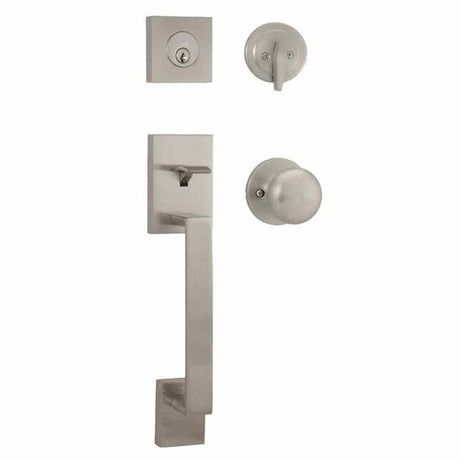 Weslock 02840-NSNFR2D satin nickel single cylinder handleset