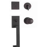 Weslock 02845-2S20020 matte black dummy handleset
