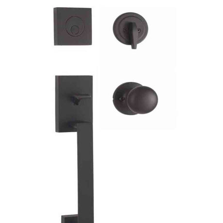 Weslock 02845-2S20020 matte black dummy handleset