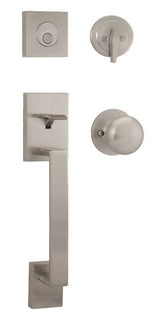 Weslock 02845-NSN0020 satin nickel dummy handleset