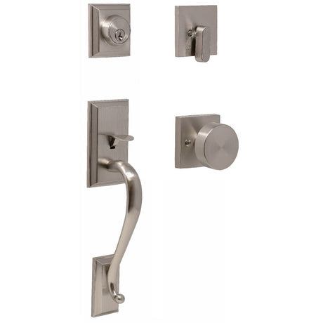 Weslock 02860-N4NFR2D satin nickel single cylinder handleset