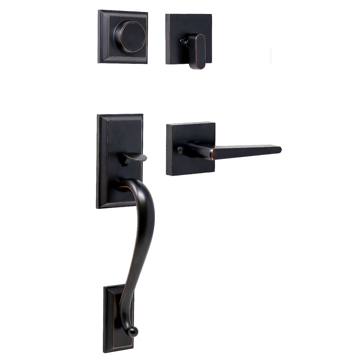 Weslock 02865-1710020 oil rubbed bronze dummy handleset