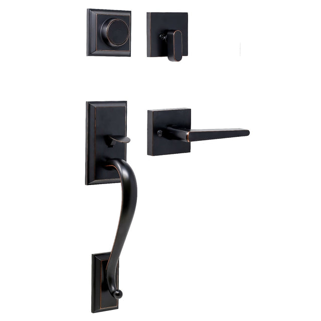 Weslock 02865-1710020 oil rubbed bronze dummy handleset