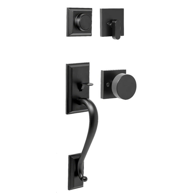 Weslock 02865-2420020 matte black dummy handleset