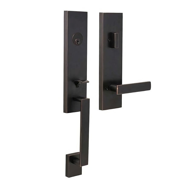 Weslock 02870-131SL2D oil rubbed bronze single cylinder handleset