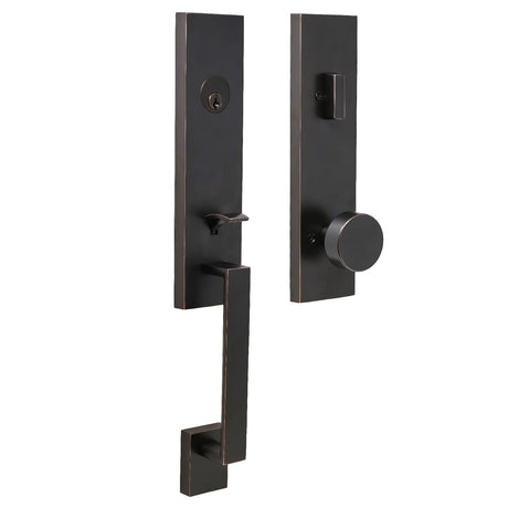 Weslock 02870-141SL2D oil rubbed bronze single cylinder handleset