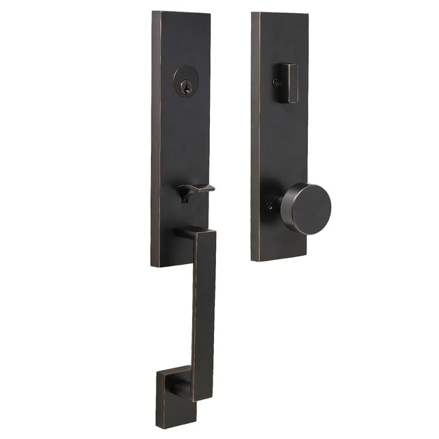 Weslock 02870-141SL2D oil rubbed bronze single cylinder handleset