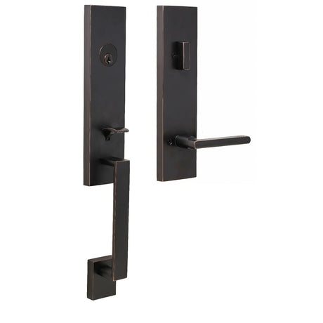 Weslock 02870-151SL2D oil rubbed bronze single cylinder handleset