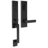 Weslock 02870-232SL2D matte black single cylinder handleset