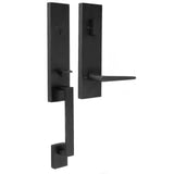 Weslock 02870-272SL2D matte black single cylinder handleset