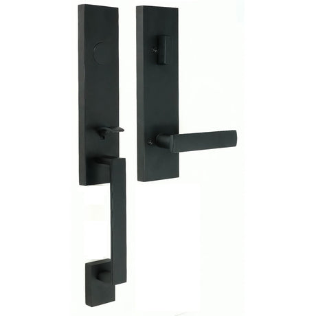 Weslock 02875-2320020 matte black dummy handleset