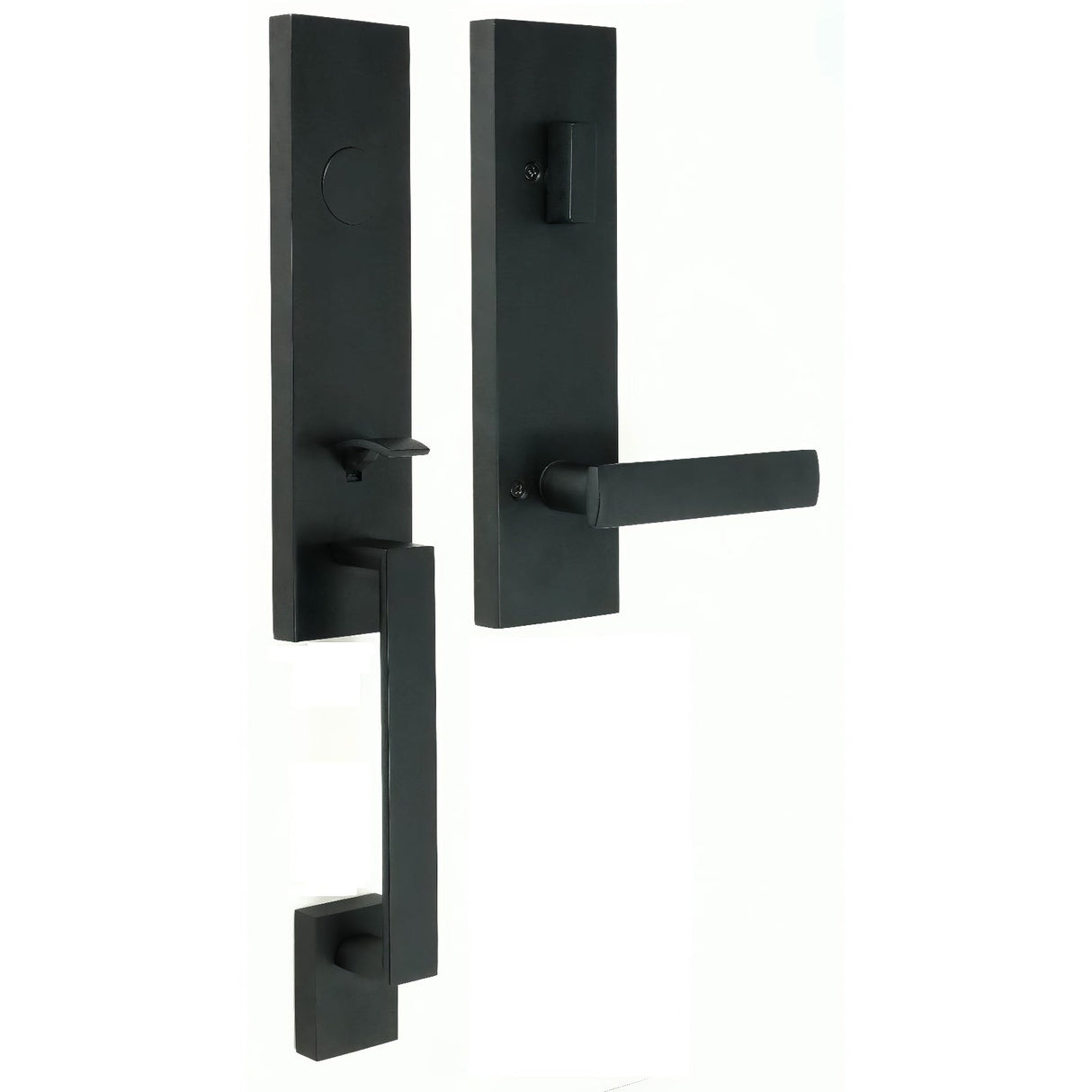 Weslock 02875-2320020 matte black dummy handleset