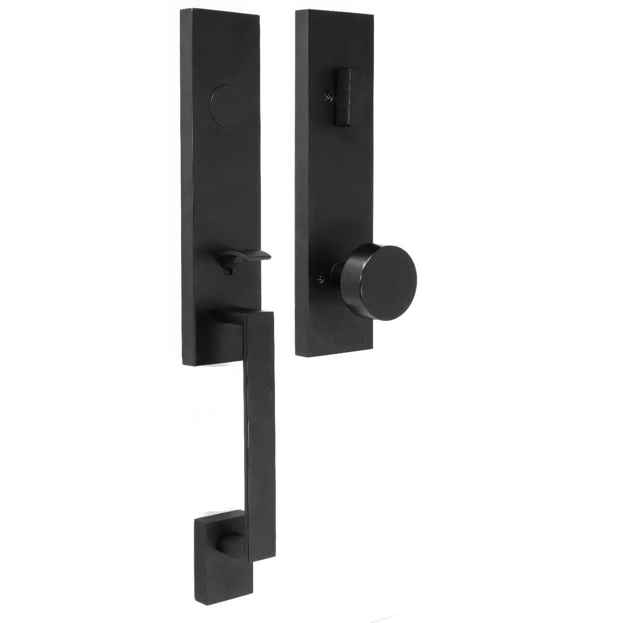 Weslock 02875-2420020 matte black dummy handleset