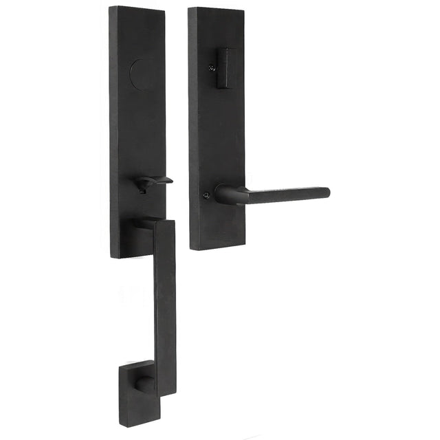 Weslock 02875-2520020 matte black dummy handleset