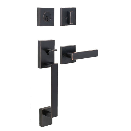 Weslock 02880-131FR2D oil rubbed bronze single cylinder handleset