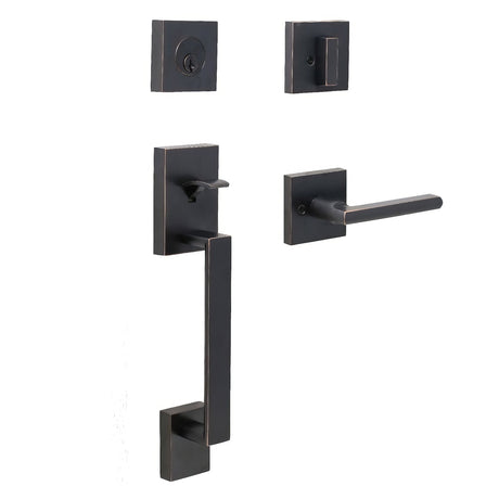 Weslock 02880-151SL2D oil rubbed bronze single cylinder handleset
