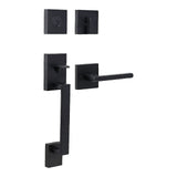 Weslock 02880-252SL2D matte black single cylinder handleset