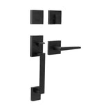 Weslock 02885-2720020 matte black dummy handleset