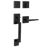 Weslock 02885-2720020 matte black dummy handleset